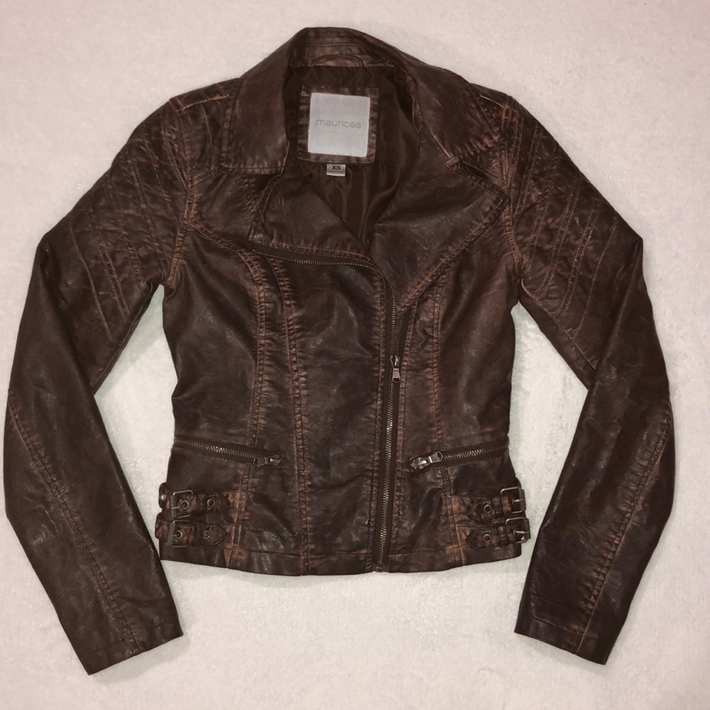 Maurice’s Brown Faux Leather Jacket